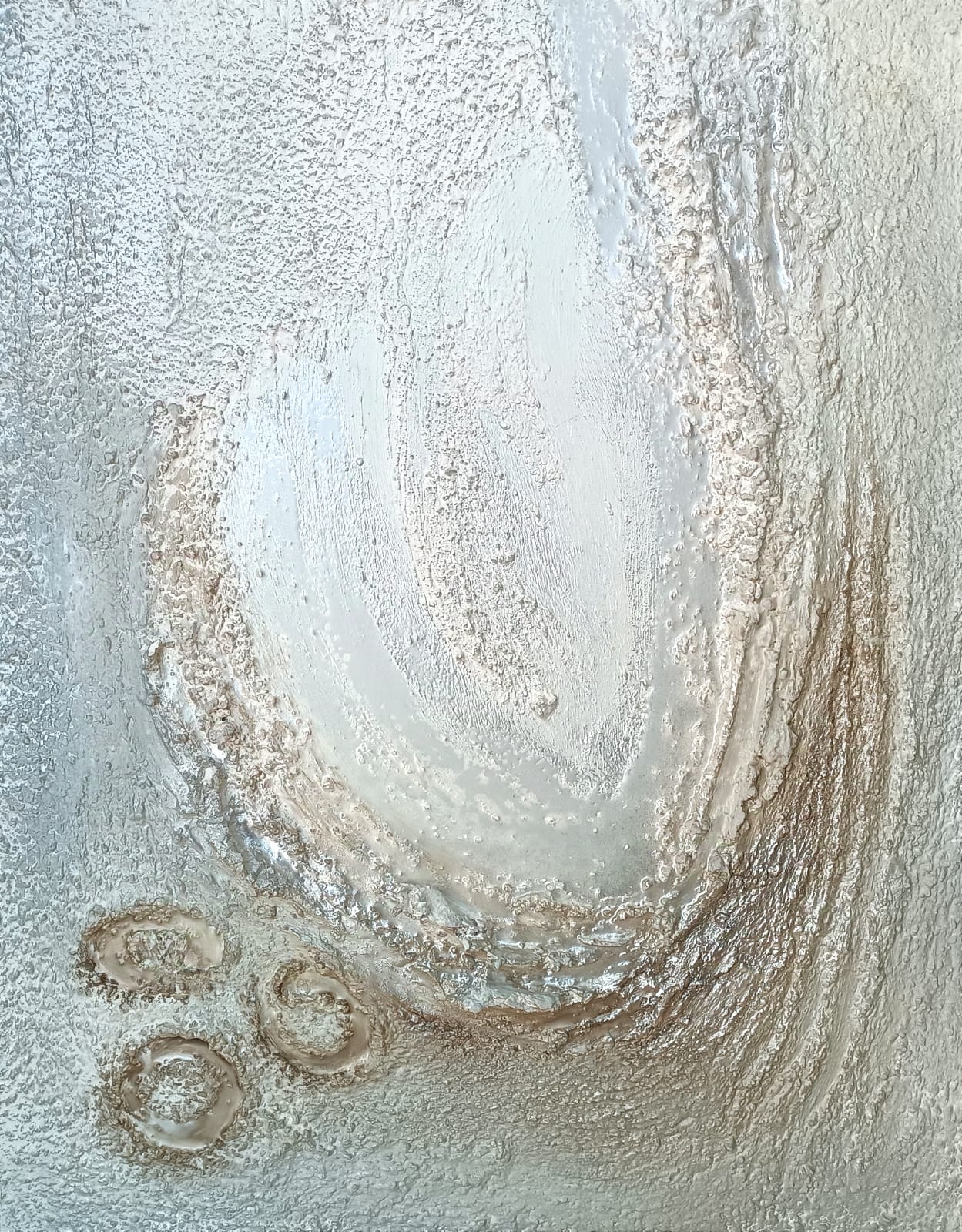 Onda, 2024 Técnica mixta sobre tabla 92x73 cm Serie: Flow . Emotionalart